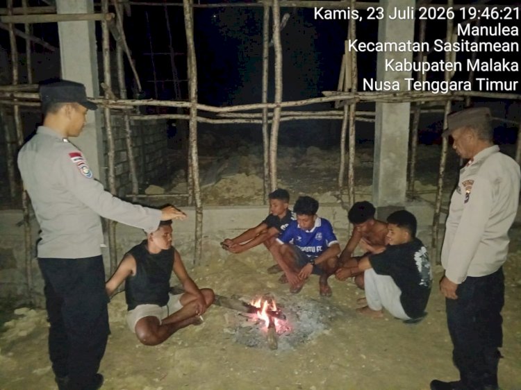 Cegah Curanmor dan Tawuran, Polsek Sasitamean Intensifkan Patroli Dialogis pada Malam Hari