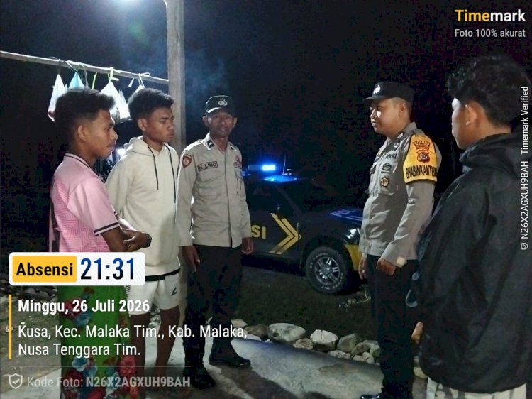 Polsek Malaka Timur Rangkul Warga Lewat Patroli Humanis, Bangun Kepedulian Bersama Menjaga Kamtibmas