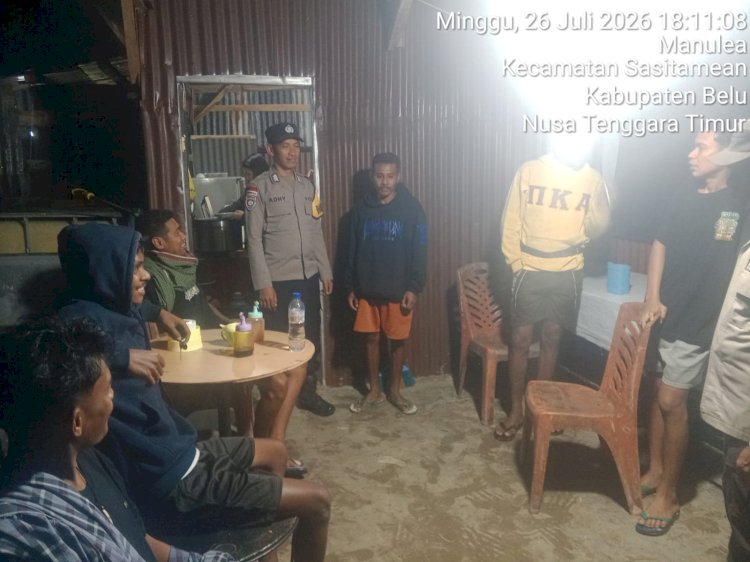 Polsek Sasitamean Tingkatkan Patroli Dialogis, Edukasi Warga Cegah Curanmor dan Tawuran Pemuda