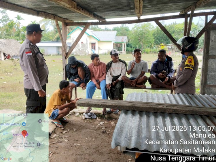 Patroli Siang Polsek Sasitamean Bangun Budaya Sadar Hukum dan Waspada Kejahatan