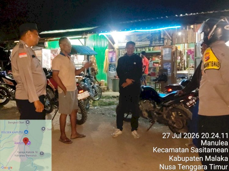 Antisipasi Curanmor, Polsek Sasitamean Gencarkan Patroli Dialogis dan Edukasi Kamtibmas kepada Warga