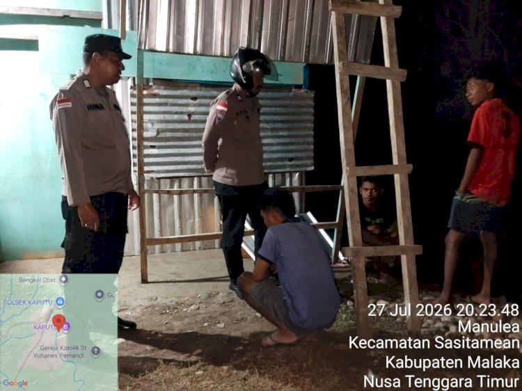 Polsek Sasitamean Libatkan Warga Cegah Kejahatan Melalui Patroli Dialogis Malam Hari