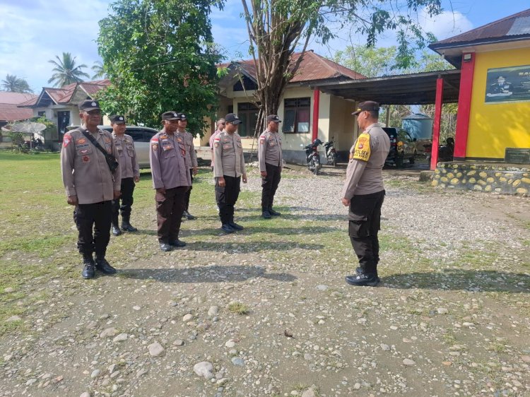Kapolsek Malaka Barat Tekankan Peran Aktif Bhabinkamtibmas dan Patroli Dialogis Jaga Kamtibmas