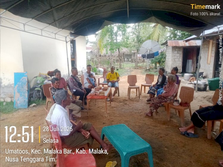 Sambangi Warga Hingga Lokasi Pesta Pernikahan, Polsek Malaka Barat Ajak Masyarakat Jaga Kamtibmas Bersama