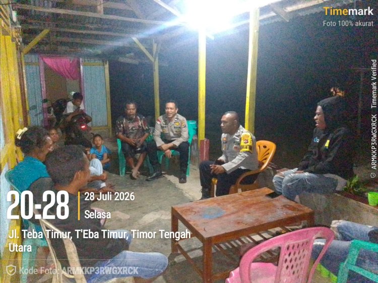 Polsek Malaka Timur Perkuat Sinergi dengan Masyarakat Lewat Patroli Dialogis dan KRYD Demi Kamtibmas Kondusif