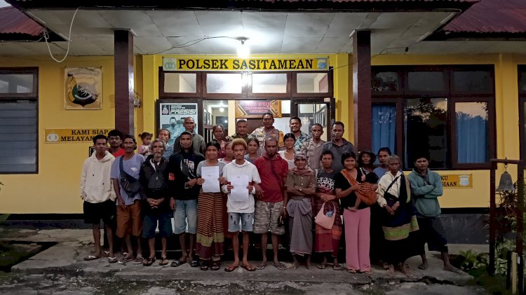 Polsek Sasitamean Fasilitasi Penyelesaian Kasus Penganiayaan Melalui Restorative Justice, Utamakan Perdamaian dan Pemulihan Hubungan