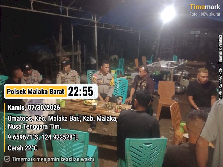 Patroli Dipimpin Kapolsek, Polsek Malaka Barat Intensifkan Patroli Dialogis Jaga Kamtibmas Tetap Kondusif