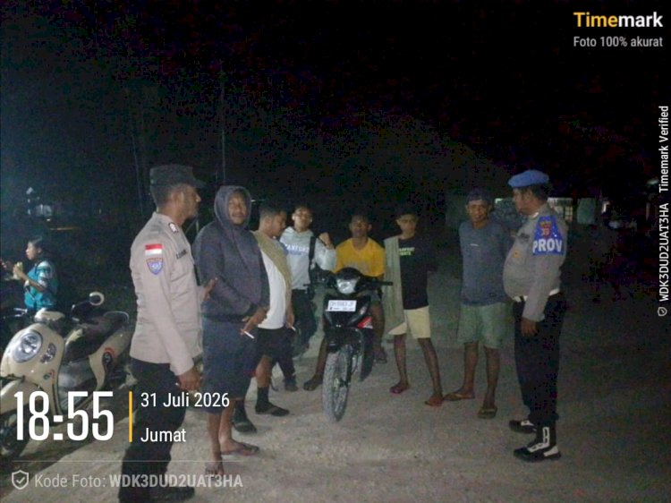 Patroli Dialogis Polsek Sasitamean Perkuat Upaya Pencegahan Curanmor dan Gangguan Kamtibmas