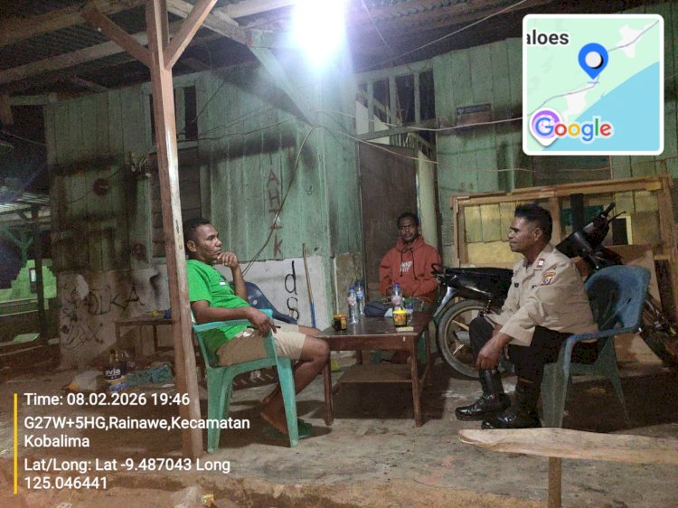 Patroli malam Polsek Kobalima perkuat rasa aman, warga diimbau jauhi miras dan tindak kriminal