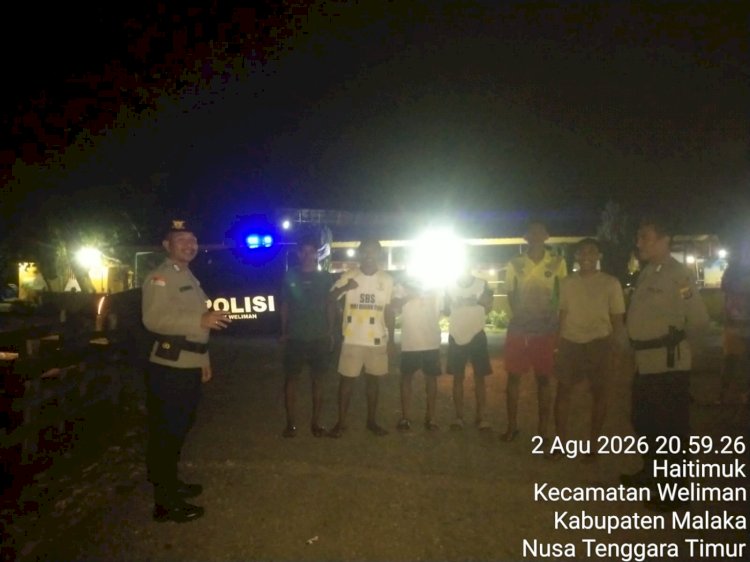 Patroli malam Polsek Weliman jaga objek vital dan permukiman, situasi kamtibmas tetap kondusif