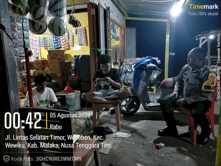 Patroli Dialogis Polsek Wewiku Perkuat Sinergi dengan Masyarakat, Wujudkan Kamtibmas yang Aman dan Kondusif
