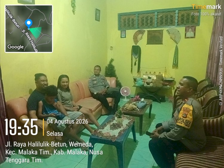 Patroli Dialogis dan KRYD Polsek Malaka Timur Perkuat Keamanan serta Wujudkan Kepedulian Humanis kepada Masyarakat