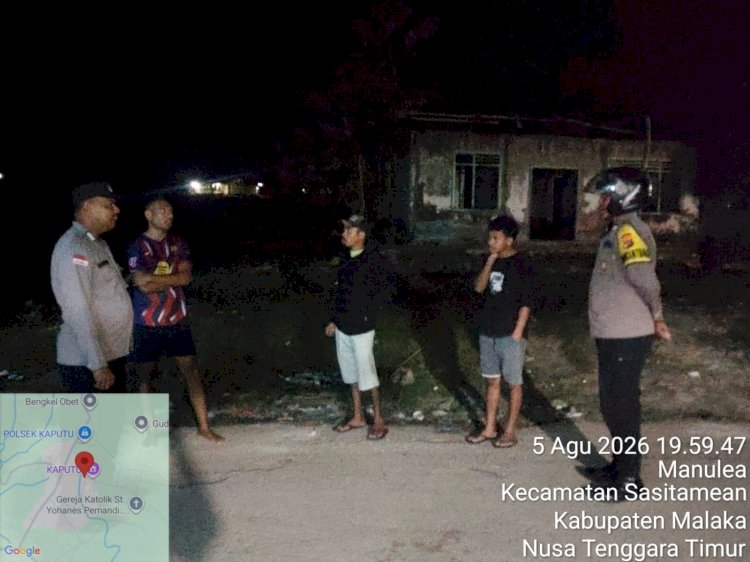 Patroli Dialogis Polsek Sasitamean, Polri Perkuat Pencegahan Curanmor dan Wujudkan Kamtibmas yang Kondusif