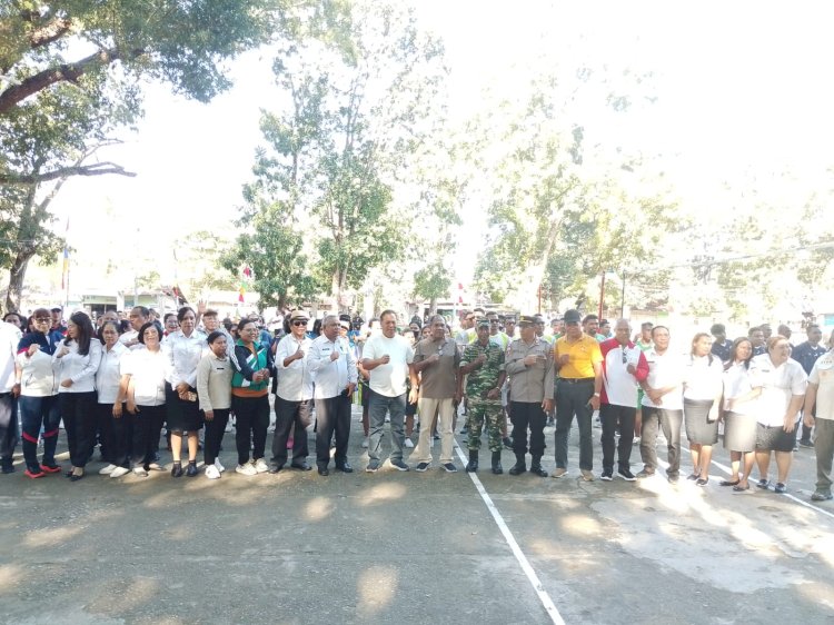 Polres Malaka Dukung Sukses Pembukaan Turnamen Bola Voli HUT RI ke-81, Wujudkan Perayaan Kemerdekaan yang Aman dan Kondusif