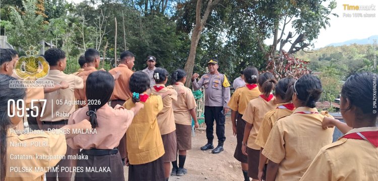 Bukan Sekadar Patroli, Kapolsek Malaka Timur Hadir Menjaga Harapan dan Masa Depan Generasi Muda