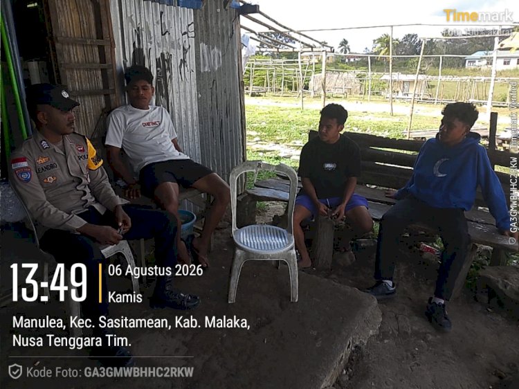 Patroli Dialogis Polsek Sasitamean Tingkatkan Kewaspadaan Warga, Cegah Curanmor dan Gangguan Kamtibmas