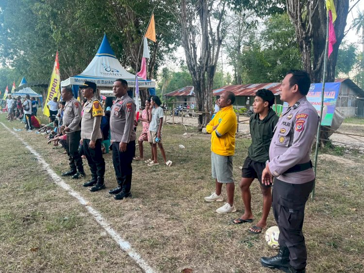 Polres Malaka Kawal Sulama Cup II 2026, Ciptakan Turnamen Sepak Bola yang Aman, Tertib, dan Sportif