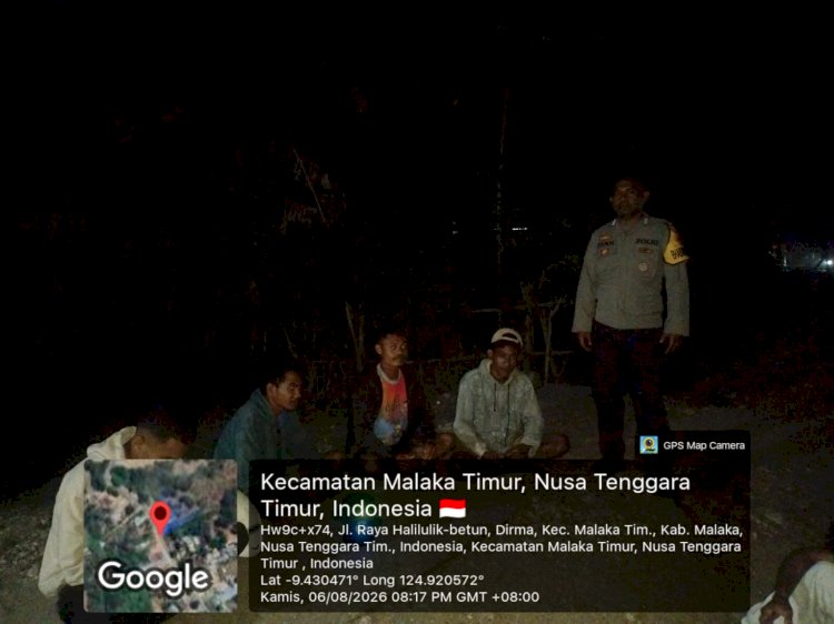 Polsek Malaka Timur Kedepankan Edukasi Kamtibmas, Ajak Warga Wujudkan Lingkungan Aman dan Bebas Miras, Judi, serta Pungli