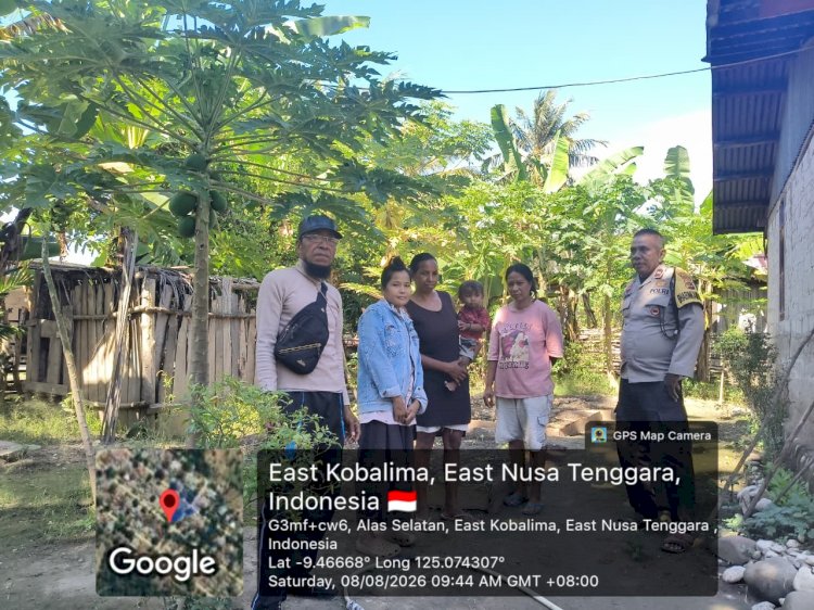 Bhabinkamtibmas Polsek Kobalima Aktif Sambangi Warga, Perkuat Sinergi Jaga Kamtibmas di Desa Litamali
