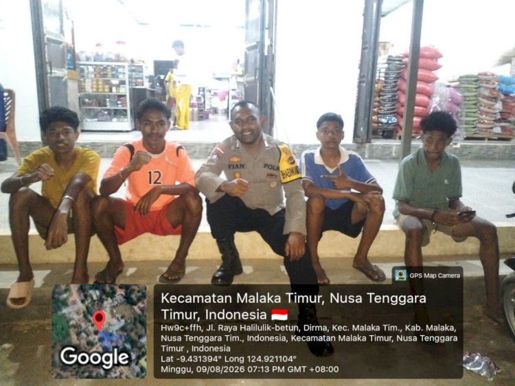 Polsek Malaka Timur Hadir di Tengah Warga, Bangun Komunikasi dan Cegah Gangguan Kamtibmas Sejak Dini