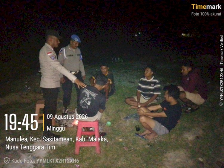Polsek Sasitamean Ajak Warga Bersama Jaga Keamanan, Patroli Dialogis Berjalan Kondusif