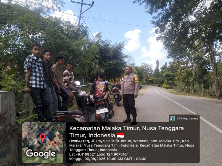 Polsek Malaka Timur Sambangi Warga, Perkuat Sinergi untuk Kamtibmas yang Aman dan Kondusif