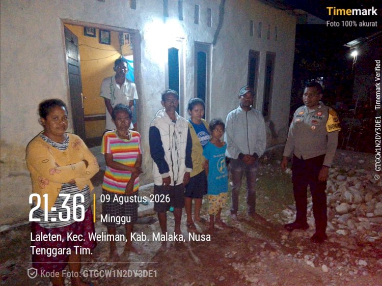 Polisi Hadir di Tengah Warga, Polsek Weliman Jaga Malam Tetap Aman dan Kondusif
