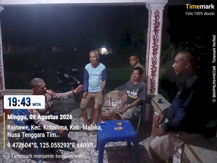 Patroli Dialogis Polsek Kobalima, Hadirkan Rasa Aman di Tengah Masyarakat