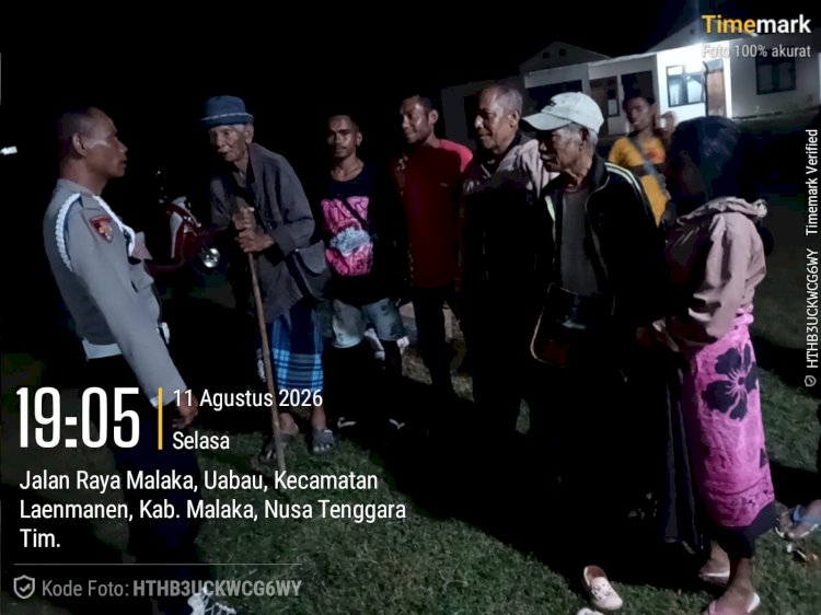 Cegah Gangguan Kamtibmas di Kalangan Remaja, Polsek Laenmanen Hadir Menjaga Malam Tetap Aman