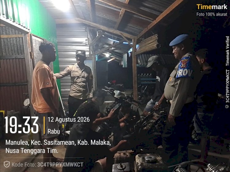 Cegah Curanmor Sejak Dini, Polsek Sasitamean Perkuat Patroli Malam dan Edukasi Warga
