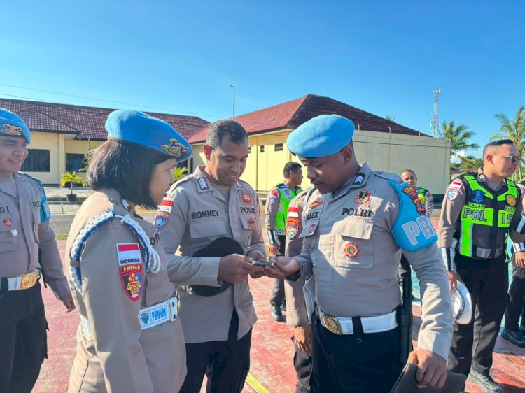 Opsgaktibplin Polres Malaka Perkuat Disiplin dan Profesionalisme Personel