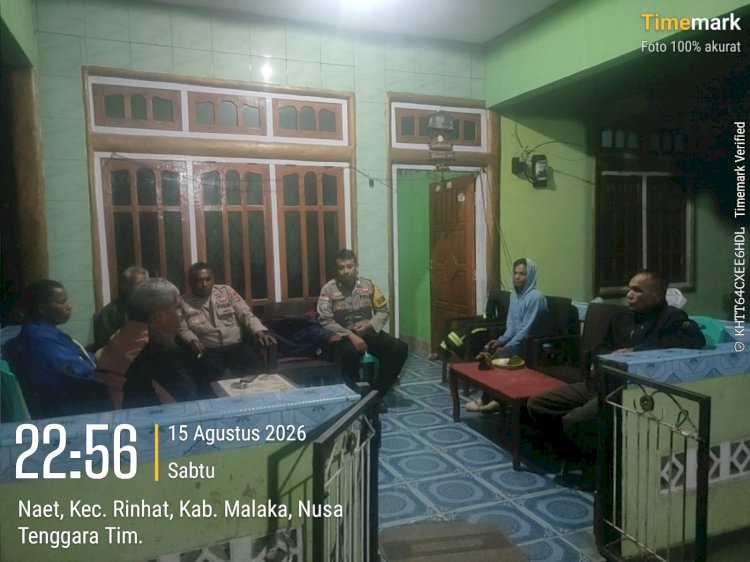 Patroli Dialogis Polsek Rinhat Perkuat Pencegahan Gangguan Kamtibmas di Malam Hari