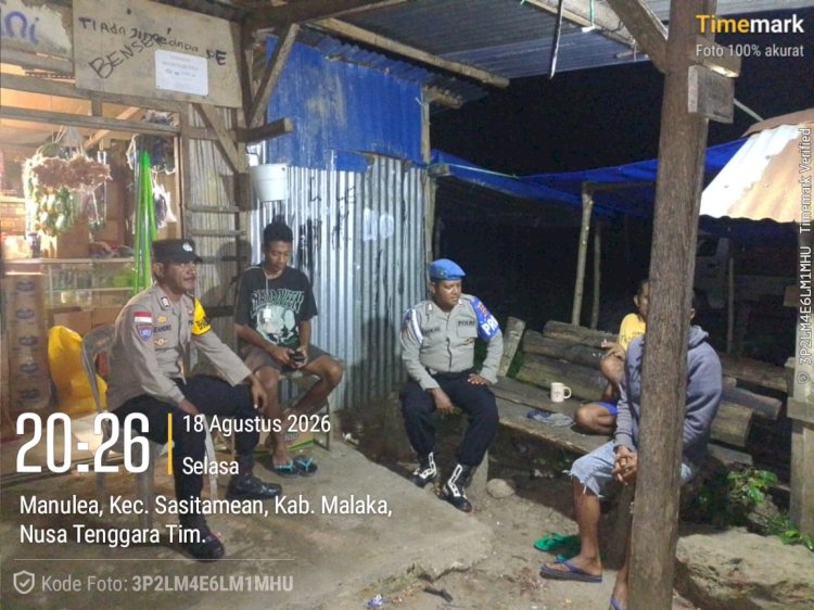Polisi Hadir di Tengah Warga, Polsek Sasitamean Cegah Curanmor Sejak Dini