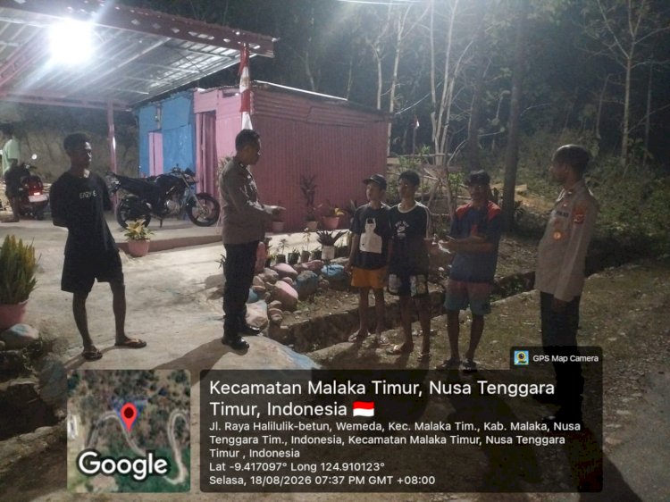 Polsek Malaka Timur Sambangi Warga, Perkuat Sinergi Jaga Keamanan dan Ketertiban