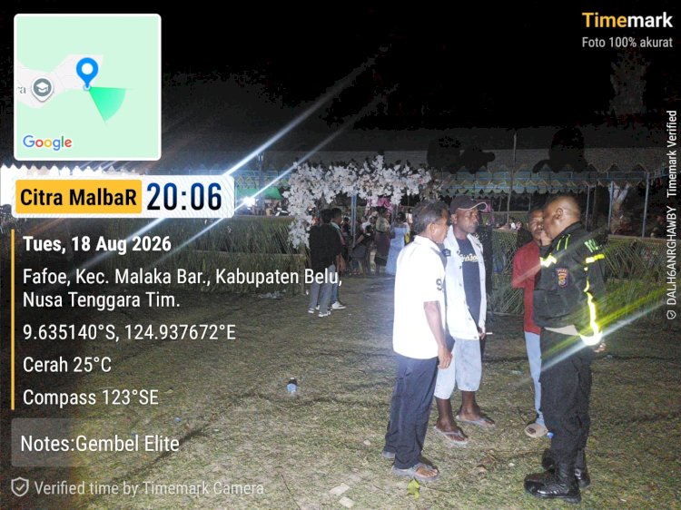 Jaga Suasana Bahagia Tetap Aman, Polsek Malaka Barat Beri Imbauan Kamtibmas di Pesta Pernikahan
