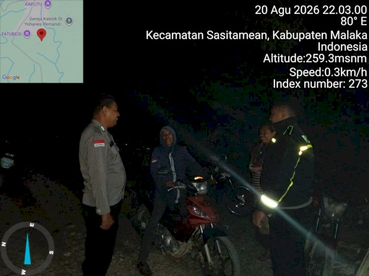 Cegah Curanmor, Polsek Sasitamean Intensifkan Patroli Dialogis dan Edukasi Kamtibmas