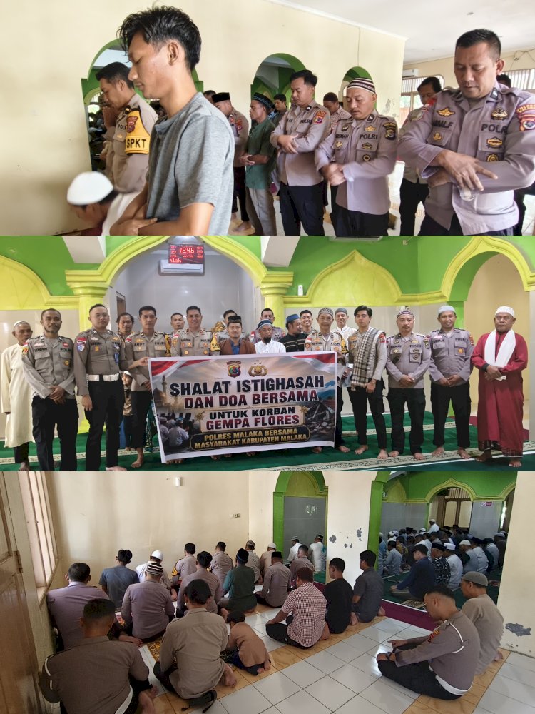 Polres Malaka dan Masyarakat Gelar Istighasah, Kirim Doa untuk Korban Gempa Flores