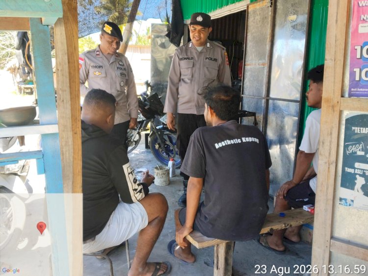 Siang Hari Polisi Sisir Wilayah Rawan Curanmor, Warga Sasitamean Diajak Perkuat Kewaspadaan