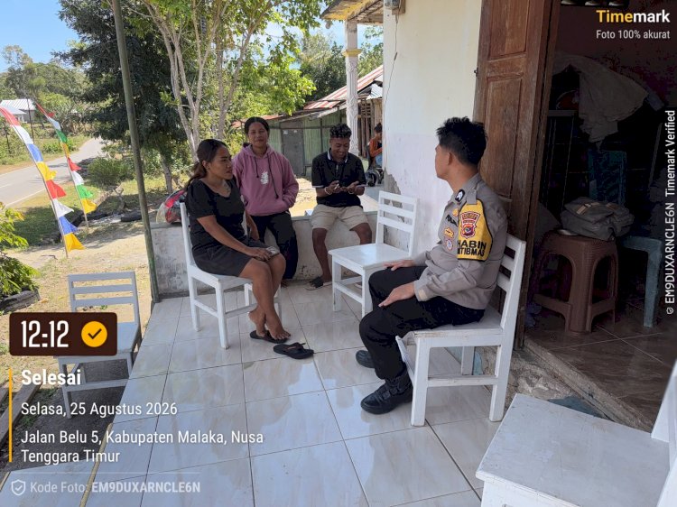 Polsek Laenmanen Patroli Siang Hari, Cegah Gangguan Kamtibmas dan Jaga Keamanan Wilayah