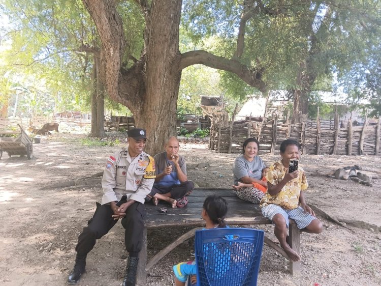 Polsek Kobalima Gencarkan Patroli Dialogis, Edukasi Kamtibmas dan Cegah TPPO