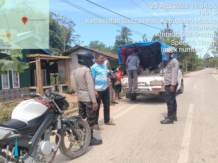 Polsek Sasitamean Intensifkan Patroli di Hari Pasar Kaputu, Antisipasi Curanmor dan Gangguan Kamtibmas