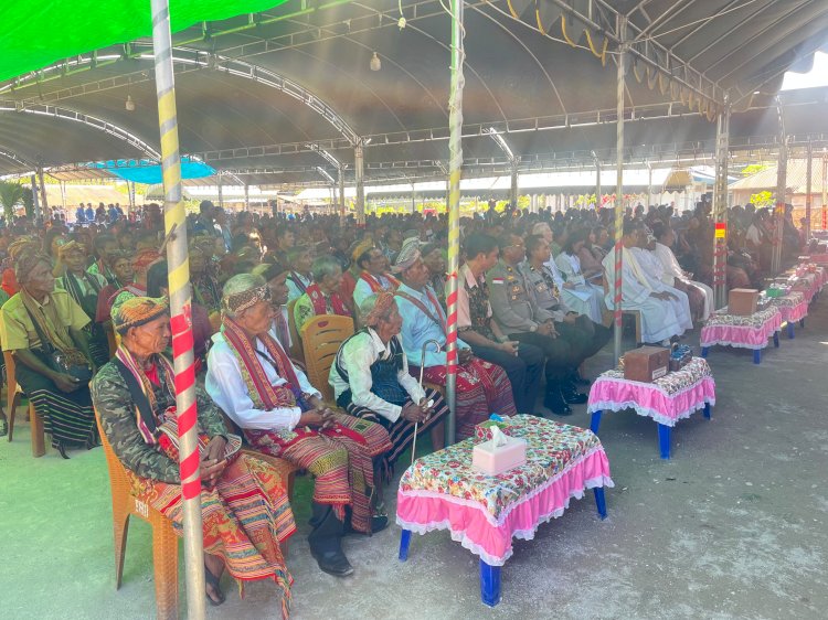 Polres Malaka Amankan Misa Syukur Penabisan Imam Baru dan Kaul Kekal Biarawati, Ribuan Umat Hadir