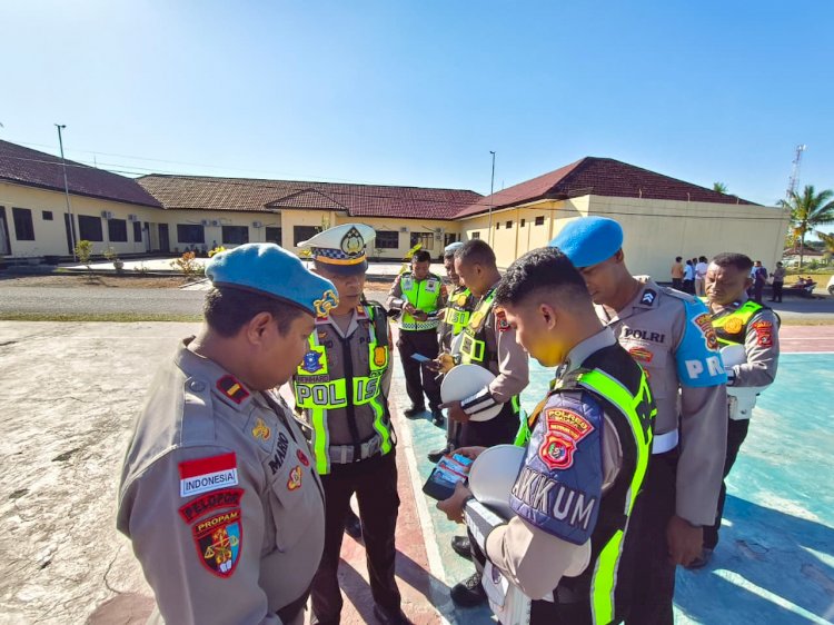 Propam Polres Malaka Gelar Opsgaktibplin, Perkuat Disiplin dan Profesionalisme Personel Sat Lantas
