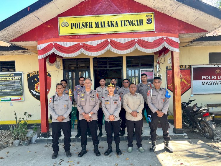 Supervisi Bag Ren Polres Malaka Perkuat Administrasi dan Perencanaan Pelaksanaan Tugas di Polsek Malaka Tengah