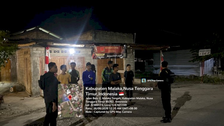 Patroli Presisi Digital Berbasis Data, Polres Malaka Intensifkan Pencegahan Gangguan Kamtibmas di Jam Rawan