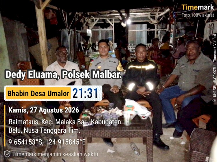 Polsek Malaka Barat Hadir Jaga Pesta Pernikahan Tetap Aman dan Kondusif