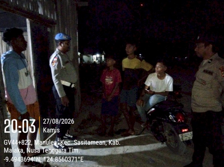 Polsek Sasitamean Tingkatkan Patroli Dialogis, Cegah Curanmor dan Jaga Kamtibmas