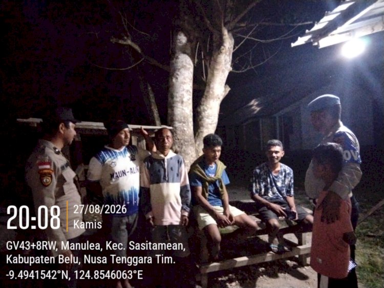Polisi Hadir di Tengah Warga, Polsek Sasitamean Bangun Kamtibmas Lewat Patroli Dialogis
