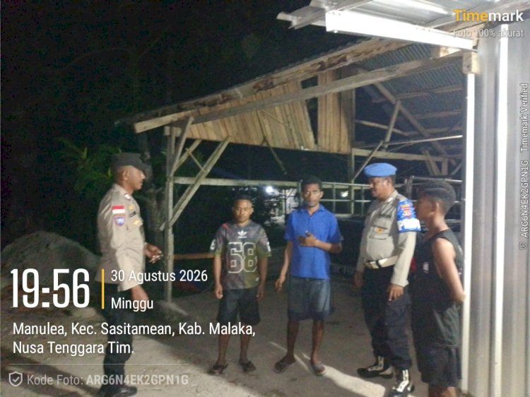 Bukan Sekadar Berpatroli, Polisi Ajak Warga Sasitamean Bangun Kepedulian Bersama Jaga Keamanan Lingkungan
