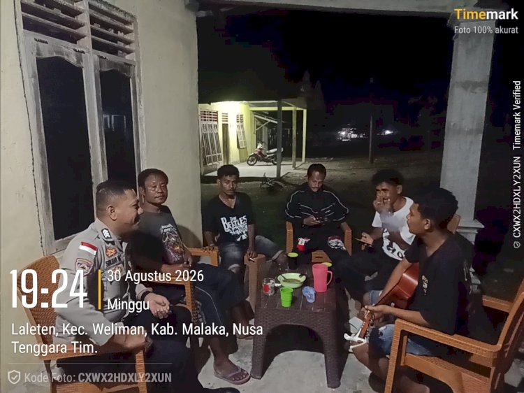 Patroli Bukan Sekadar Berkeliling, Polsek Weliman Bangun Komunikasi dengan Warga untuk Cegah Gangguan Kamtibmas